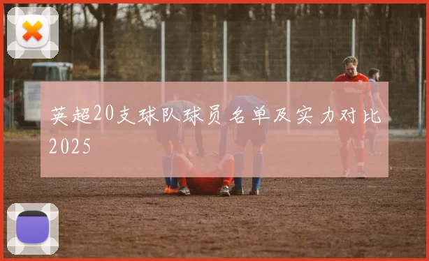 英超20支球队球员名单及实力对比2025