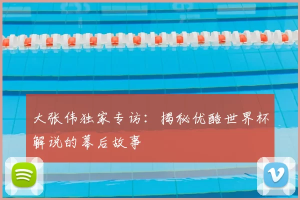 大张伟独家专访:揭秘优酷世界杯解说的幕后故事
