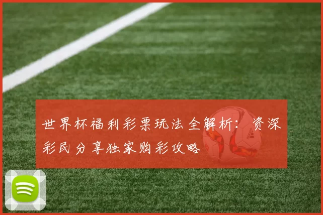 世界杯福利彩票玩法全解析：资深彩民分享独家购彩攻略