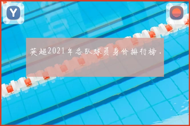 英超2021年各队球员身价排行榜 .