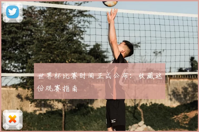 世界杯比赛时间正式公布:收藏这份观赛指南