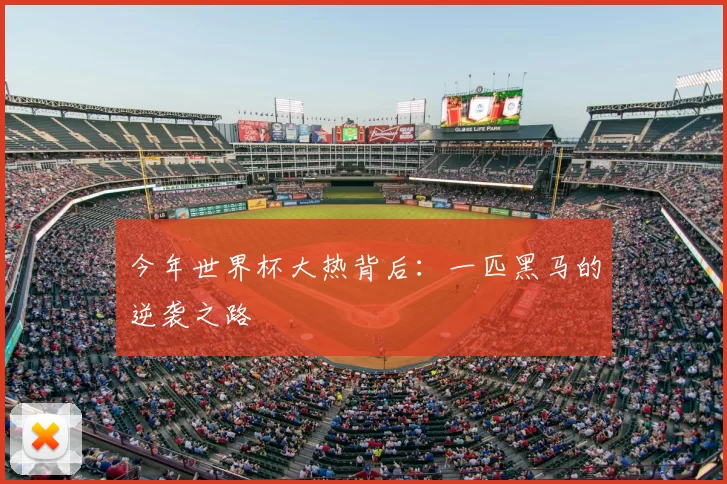 今年世界杯大热背后：一匹黑马的逆袭之路